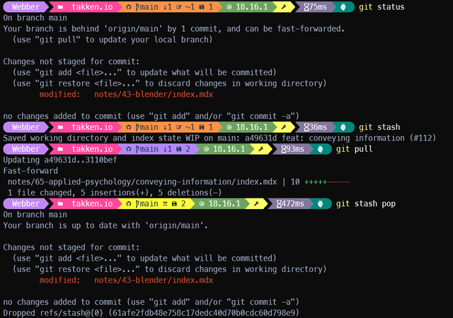 Rebase local changes by stashing them